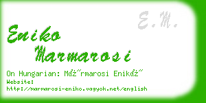 eniko marmarosi business card